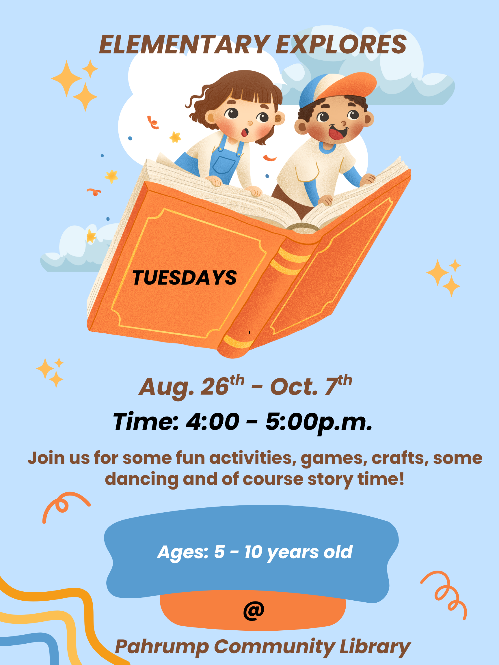 flyer for story time