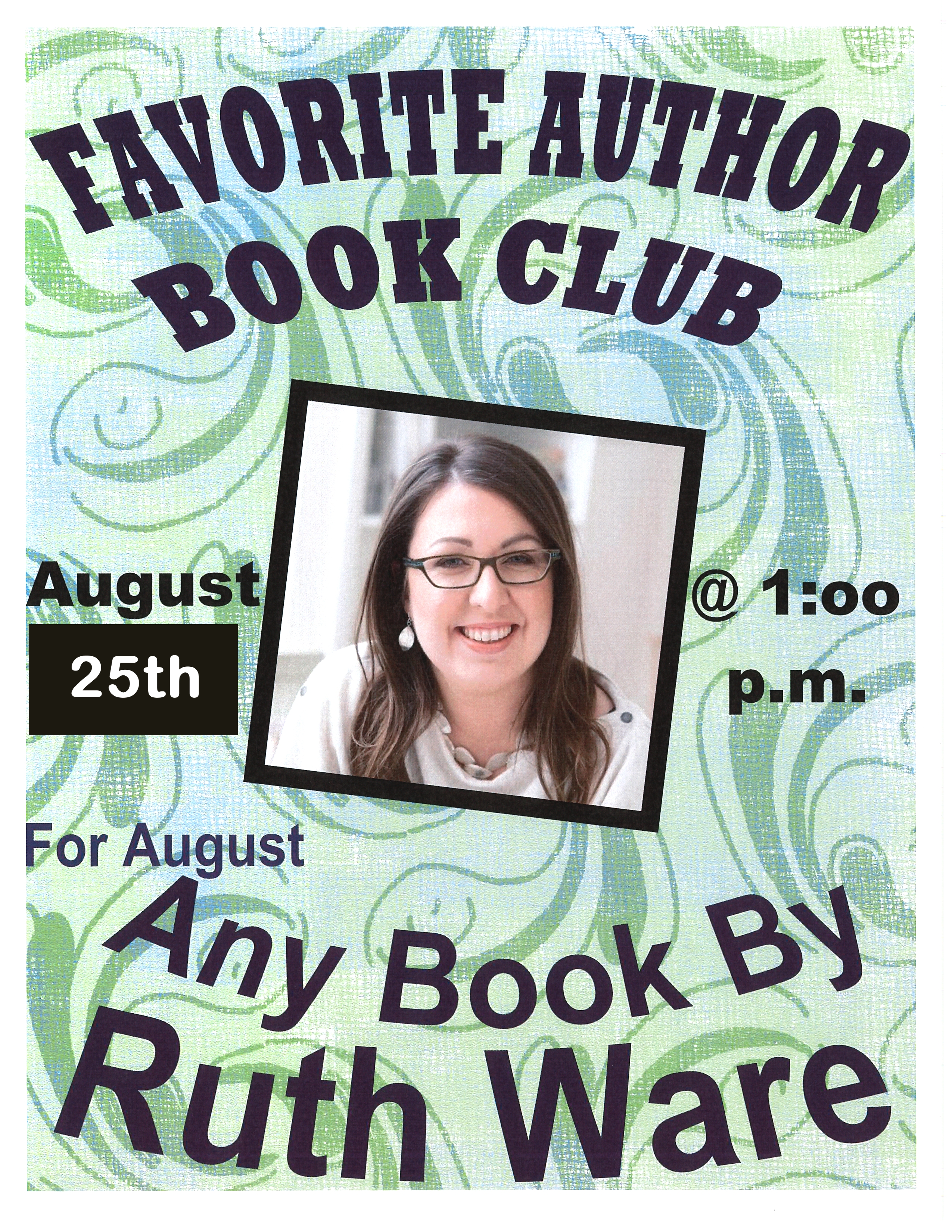 flyer for book club