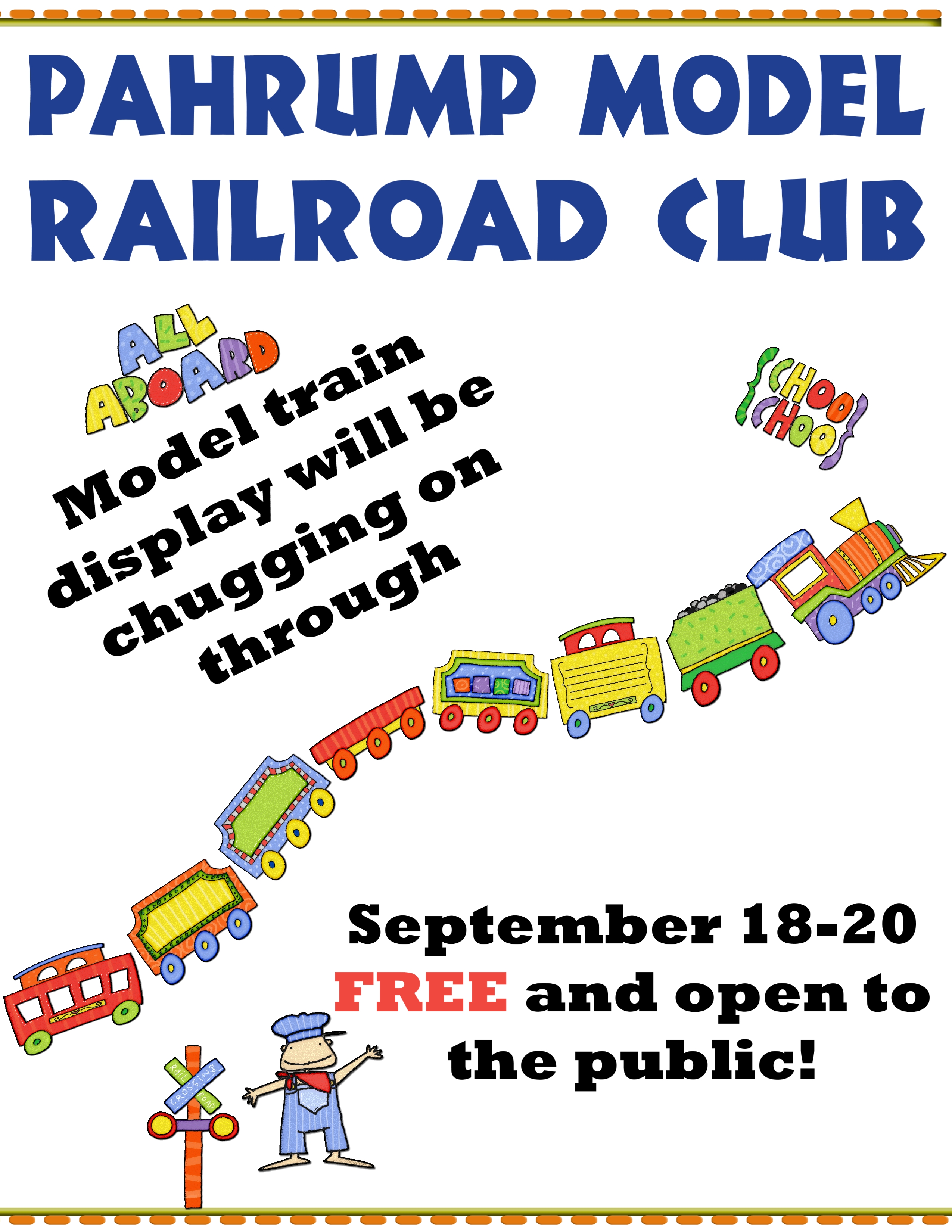 Train display flyer