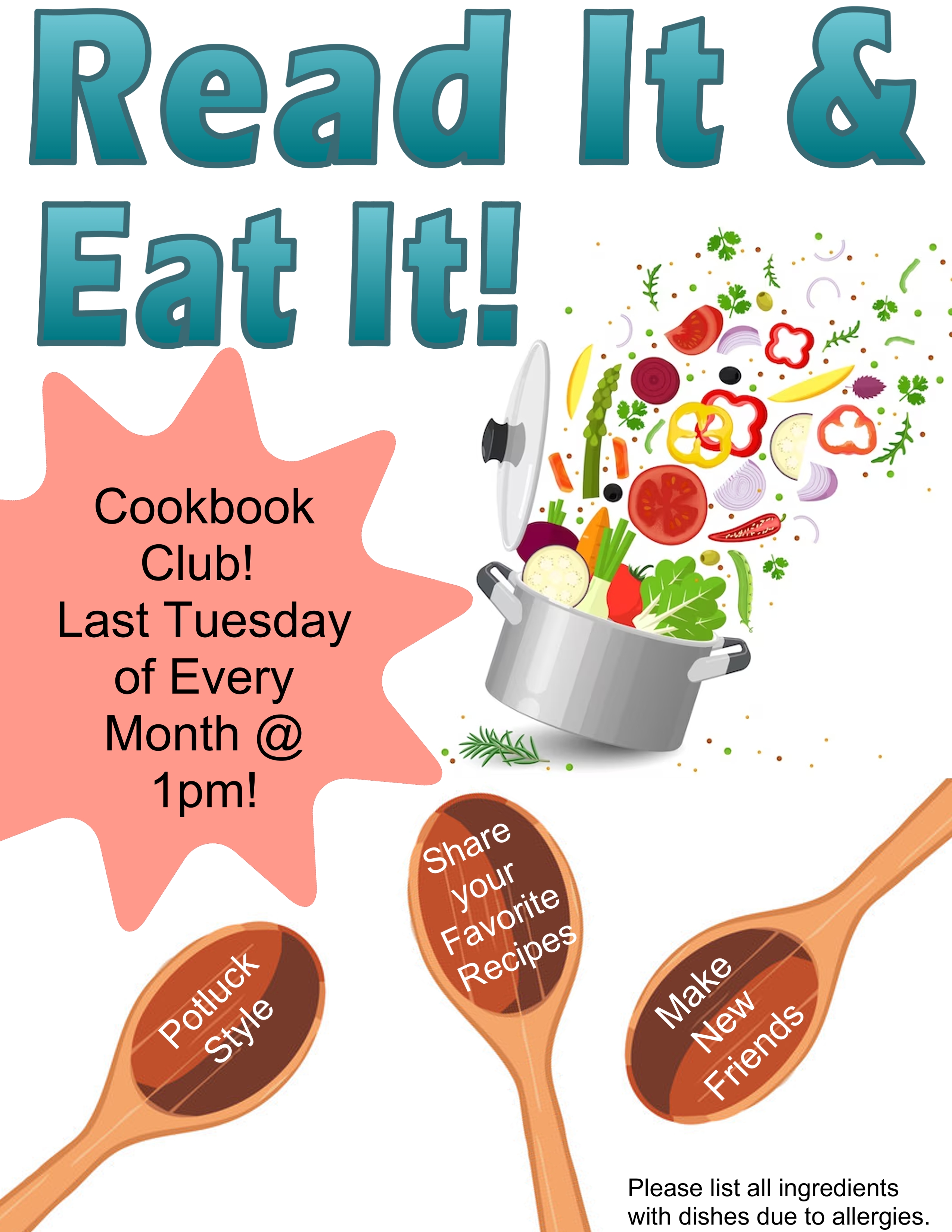 Cookbook Club: Read it & Eat it!