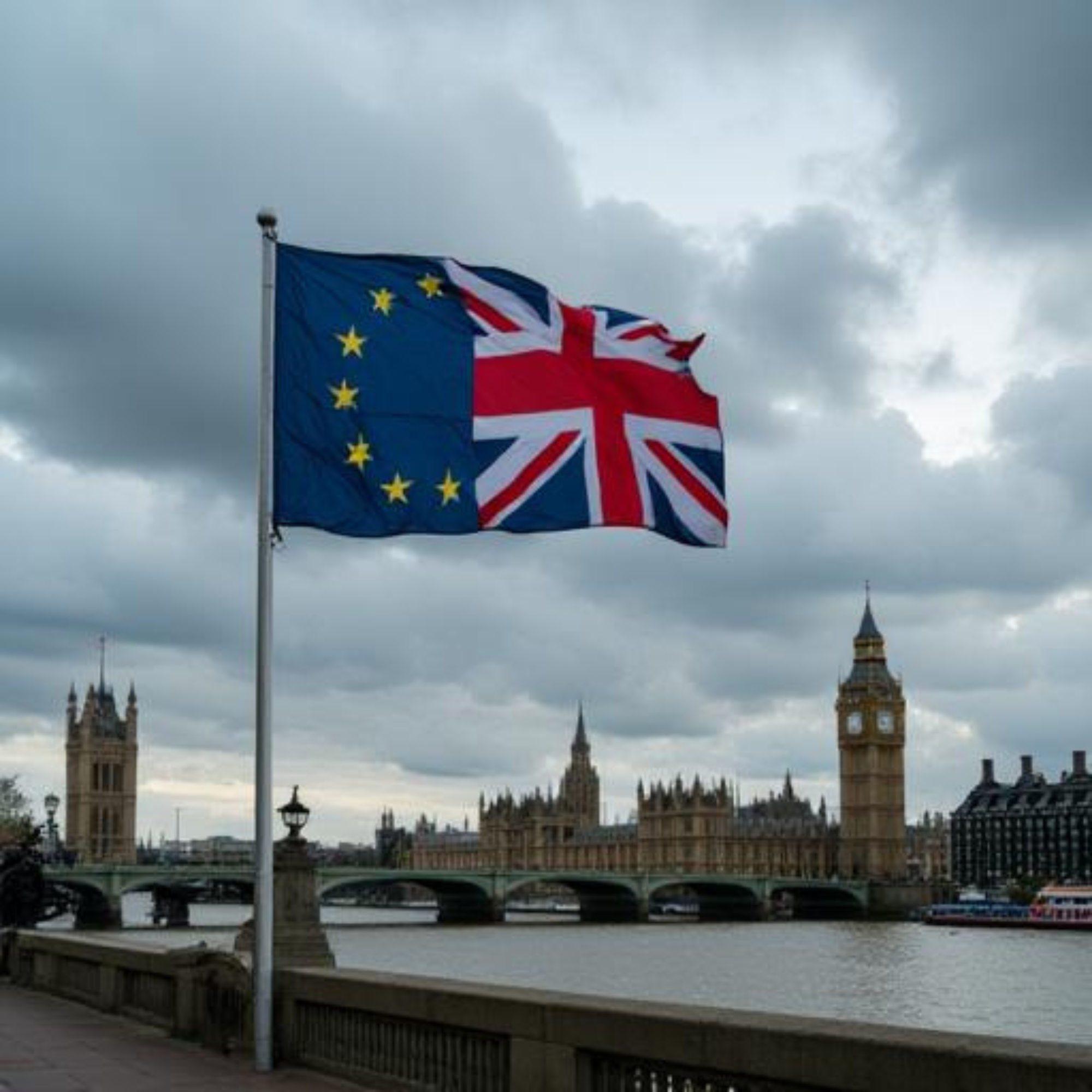 brexit flag in London
